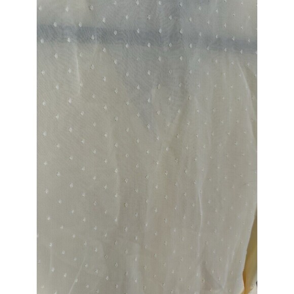 NEW Banana Republic Chiffon Wrap Top Women's Size XXS Banana Pudding Long Sleeve - Picture 4 of 5